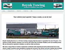 Tablet Screenshot of boyuktowing.com